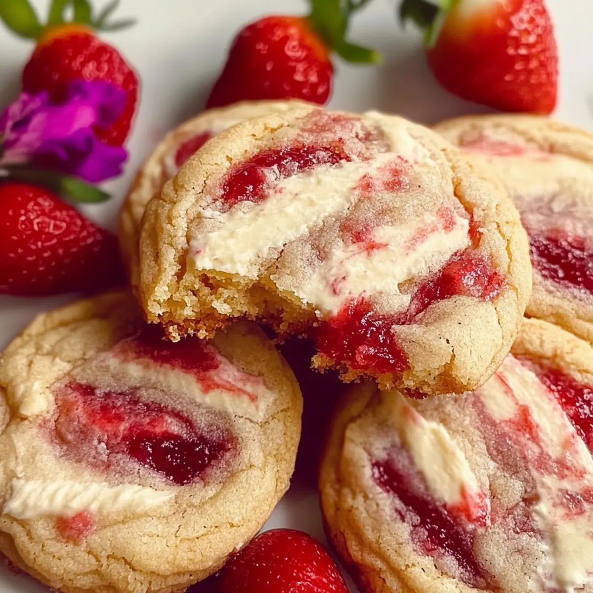 Strawberry Cheesecake Cookies