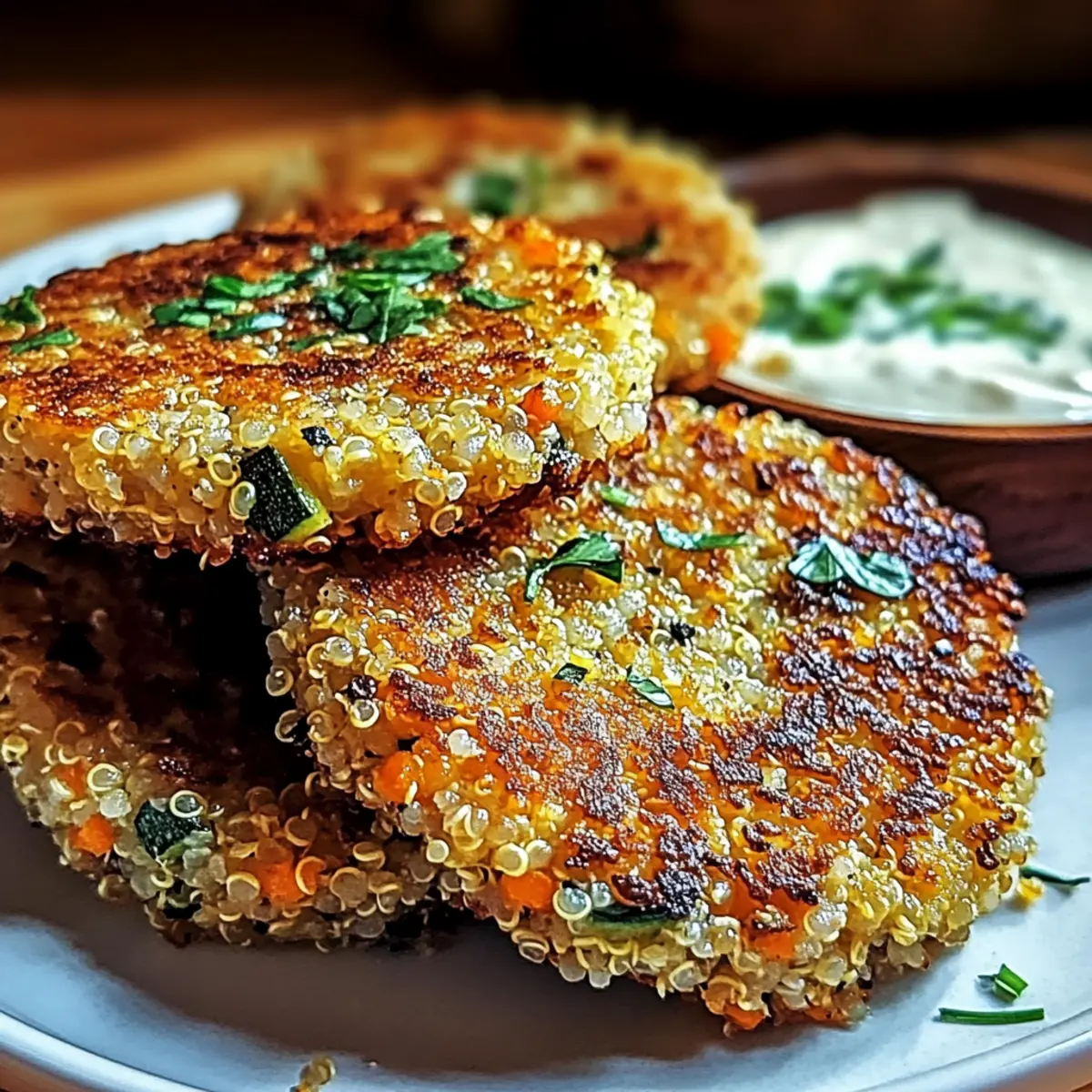 Crunchy Quinoa Veggie Patties