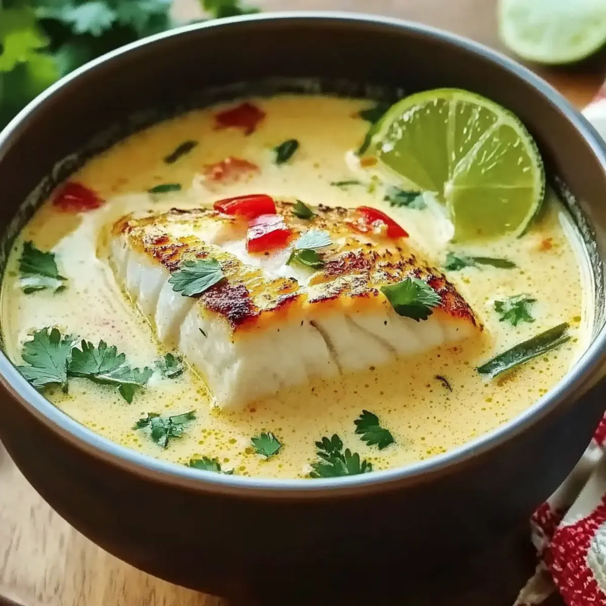 Coconut Lime Fish Soup