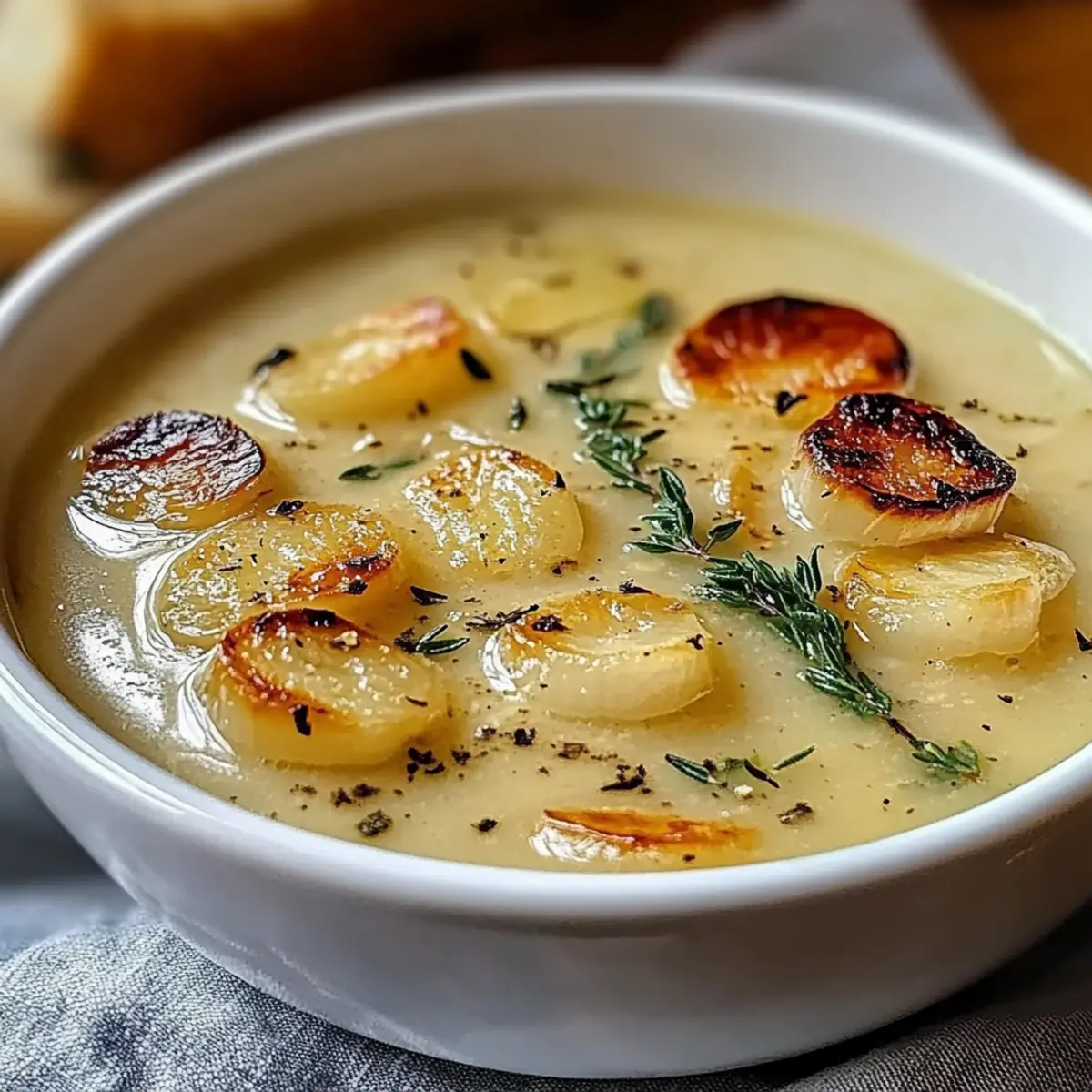 Rustic French Garlic Soup