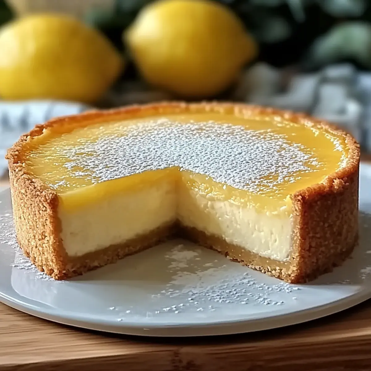 Italian Lemon Custard Cake