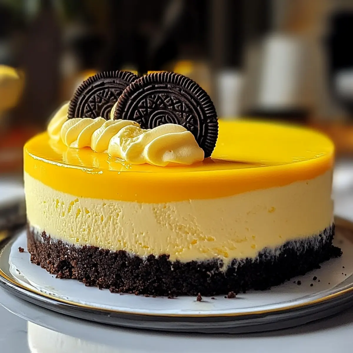 Creamy Yellow Velvet Oreo Cheesecake That Steals the Show 4 013c7379 a5f7 4cd7 8e9c ddb361e6d03bbr bjqwao
