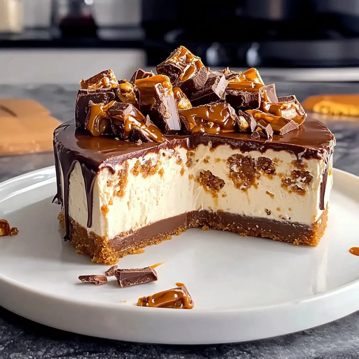 Irresistible No Bake Twix Cheesecake for Effortless Indulgence 4 04cffb48 111d 44fe b18c