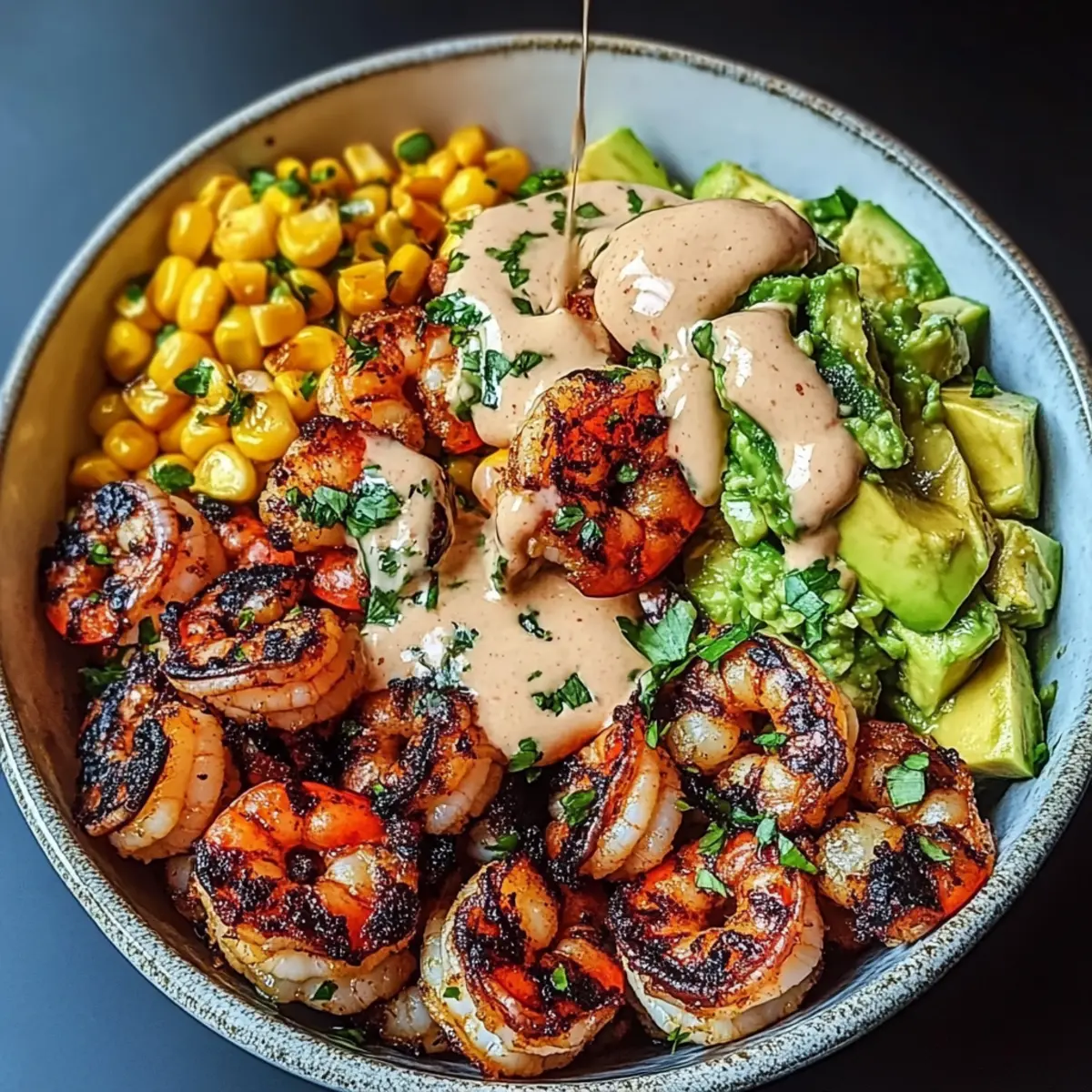 Vibrant Grilled Shrimp Bowl with Avocado & Corn Salsa 5 Grilled Shrimp Bowl
