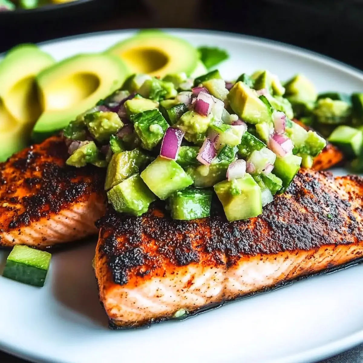 Savor Blackened Salmon with Zesty Avocado Salsa Delight 3 13417c95 d9c4 4401 a103 45dd0dbefe1dbl j6d2ln