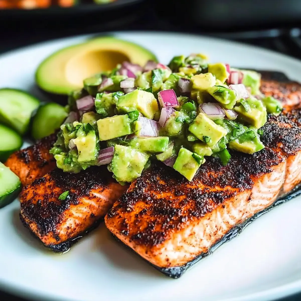 Savor Blackened Salmon with Zesty Avocado Salsa Delight 2 13417c95 d9c4 4401 a103