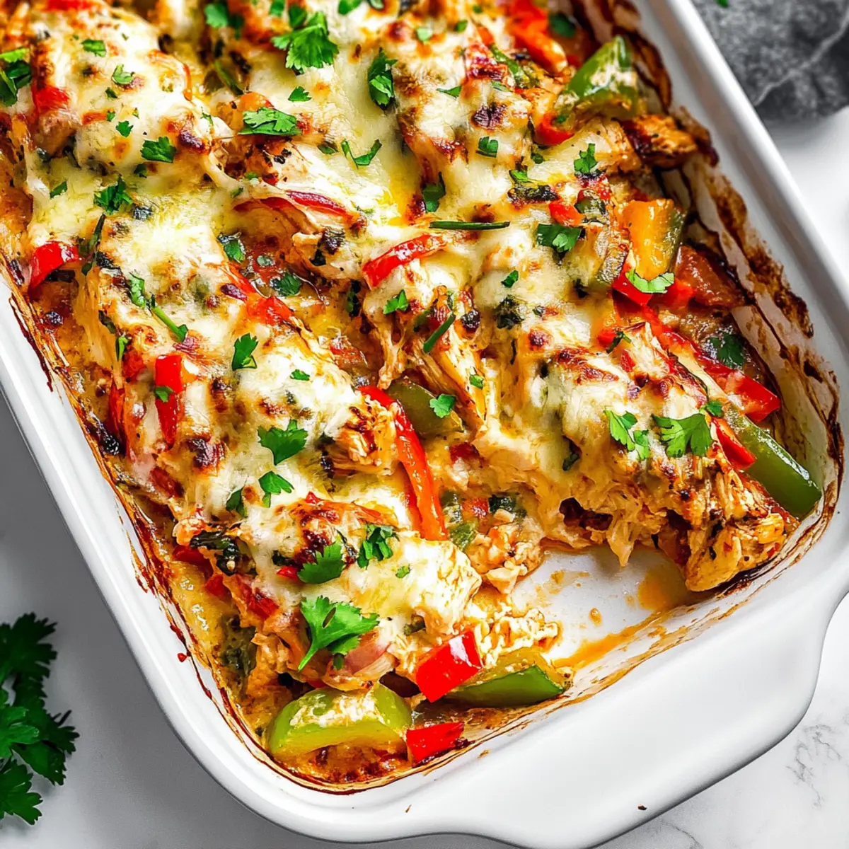 Fajita Chicken Casserole