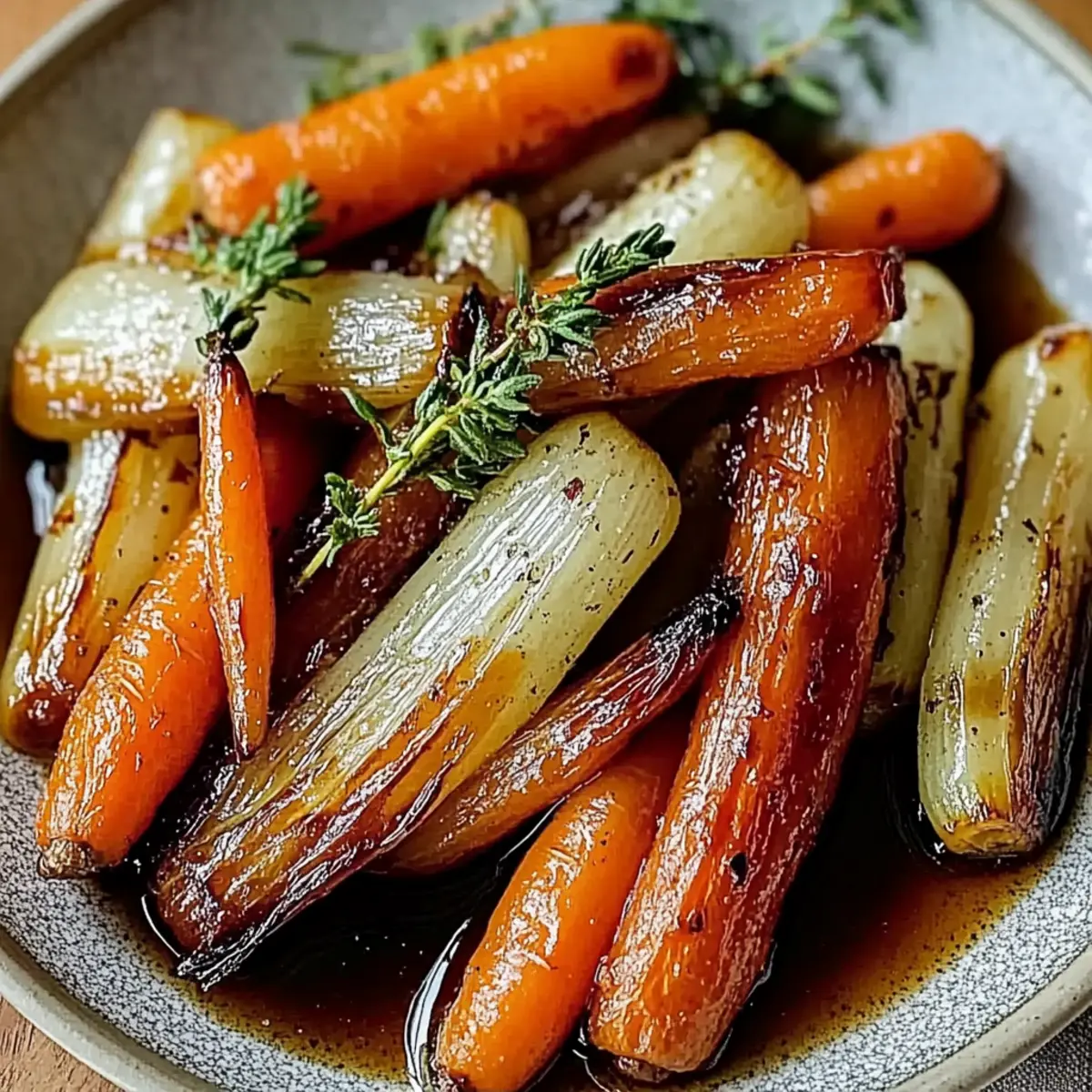 Balsamic Roasted Fennel and Carrots
