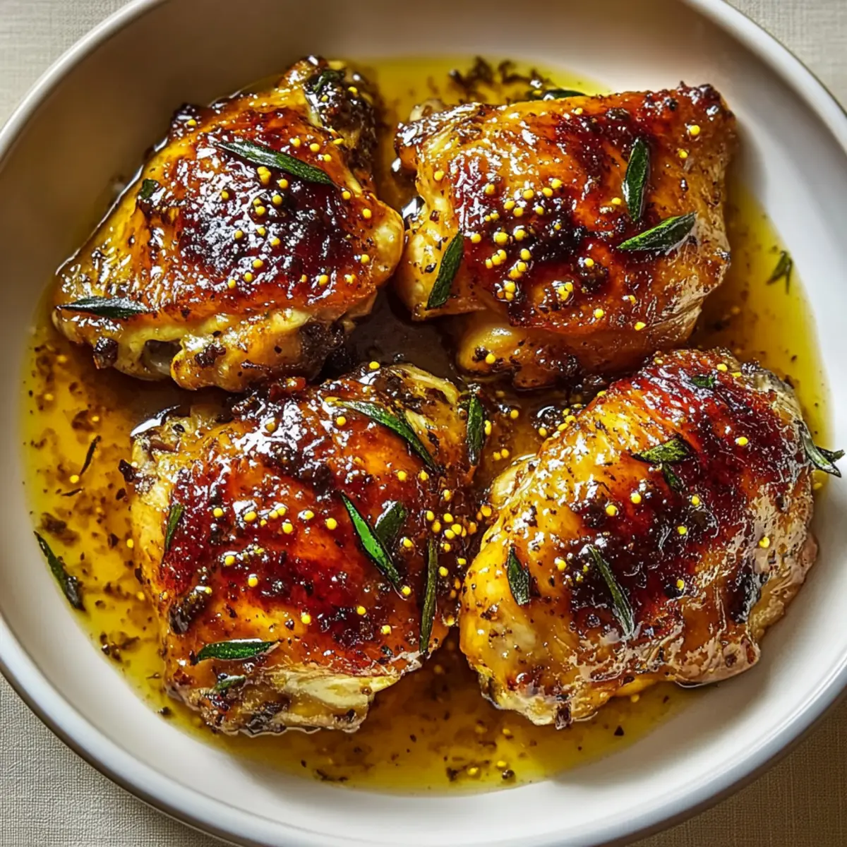 Honey Mustard Chicken Thighs