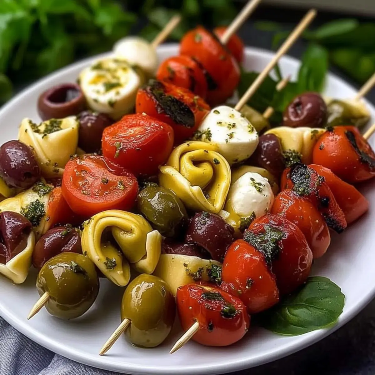 Marinated Tortellini and Mozzarella