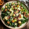 Roasted Garlic & Kale Caesar Salad