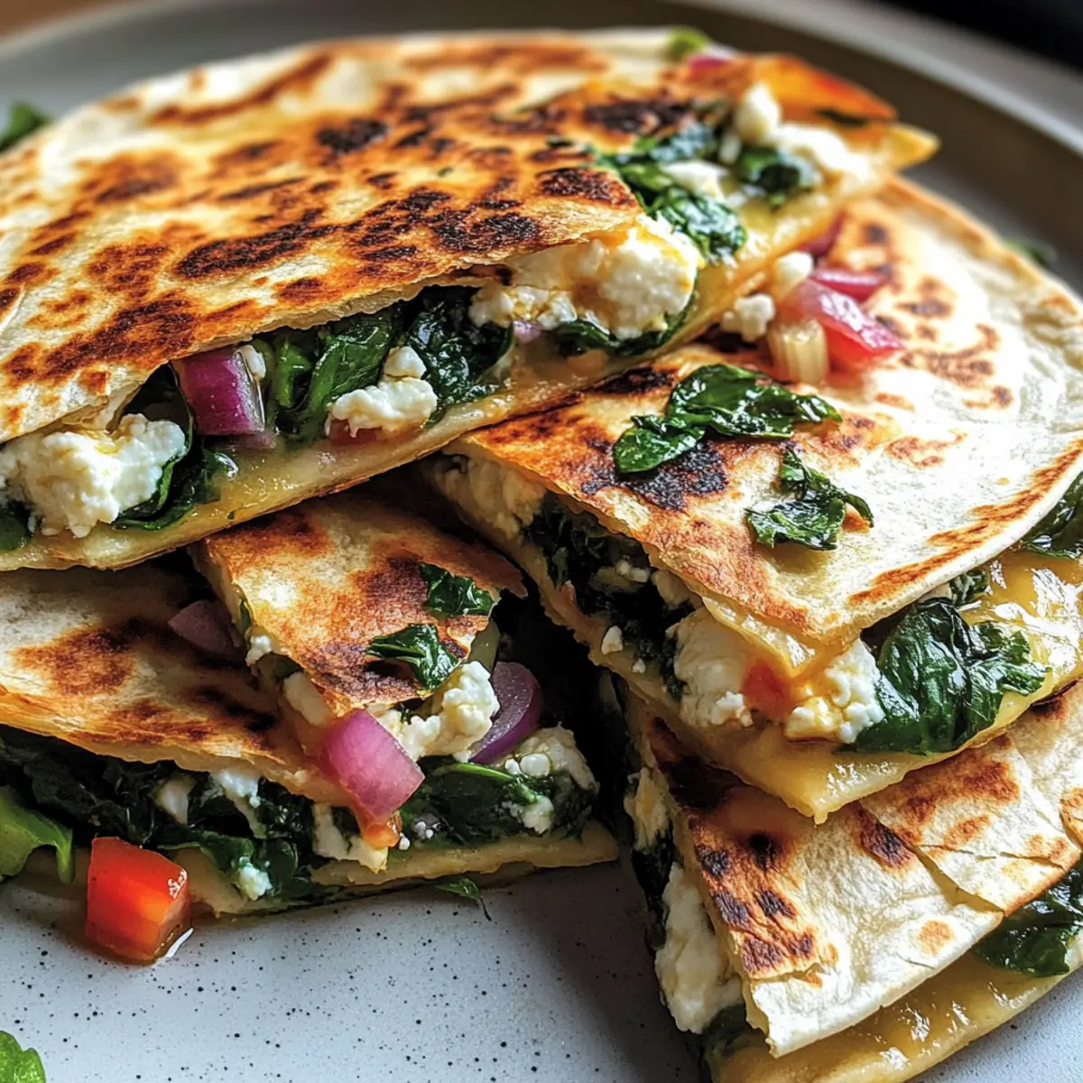 Mediterranean Quesadillas
