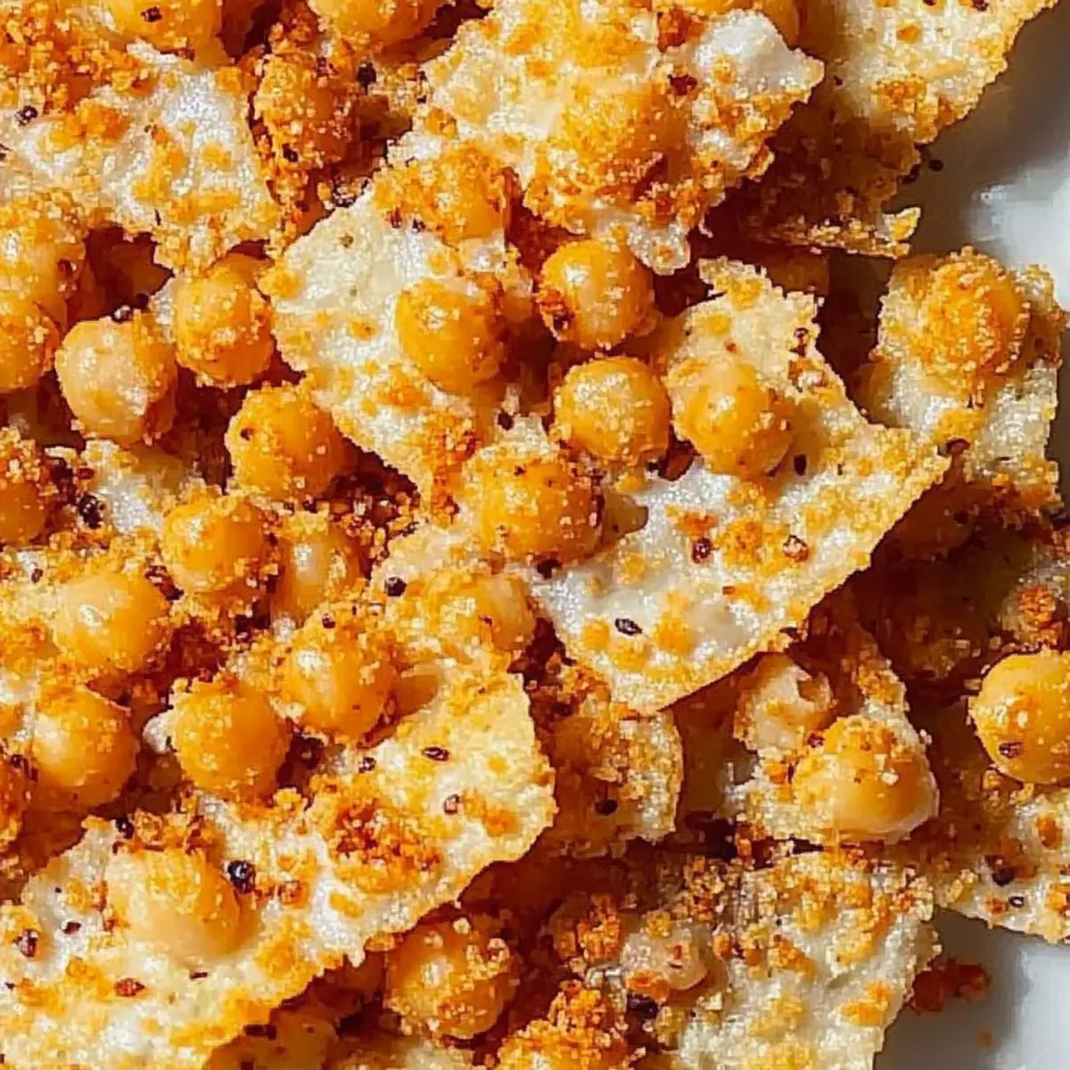 Crunchy Chickpea Parmesan Crisps