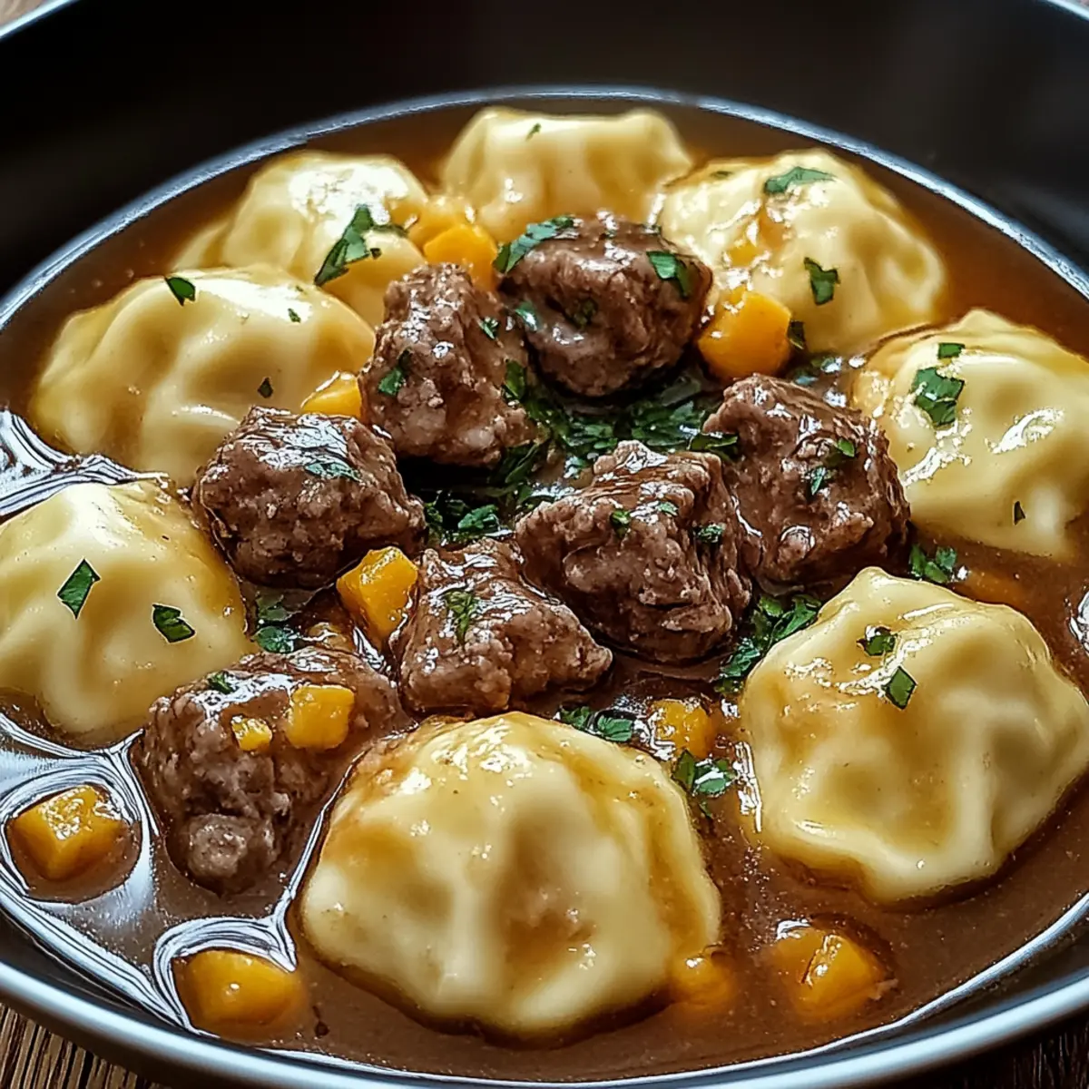 One-pot Beef & Dumplings
