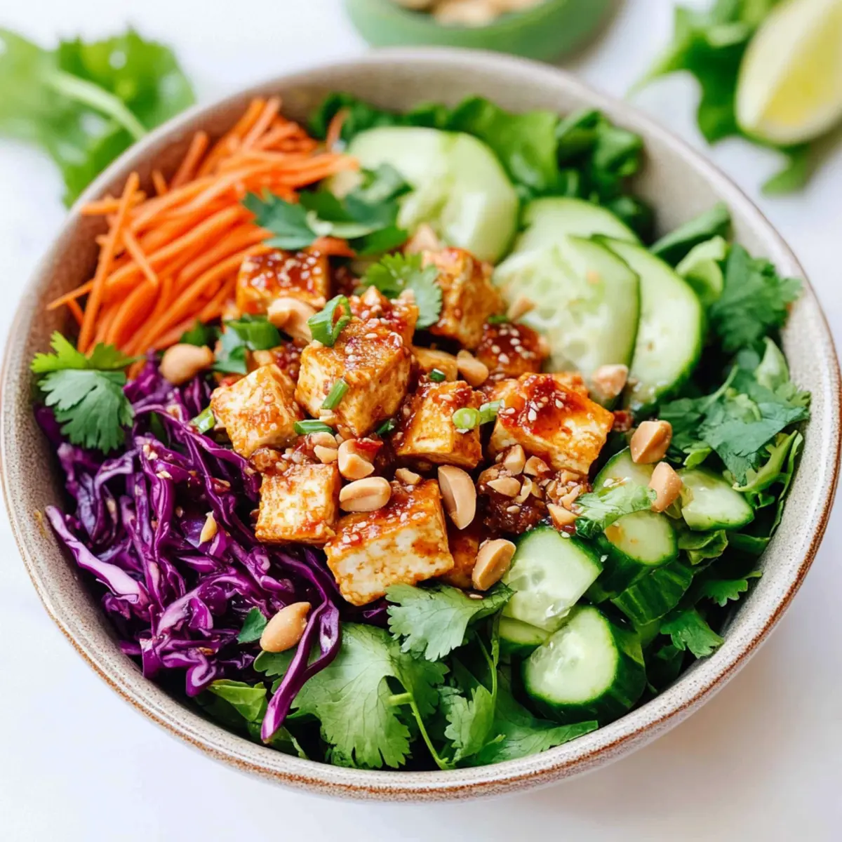Spicy Tofu Salad Bowls