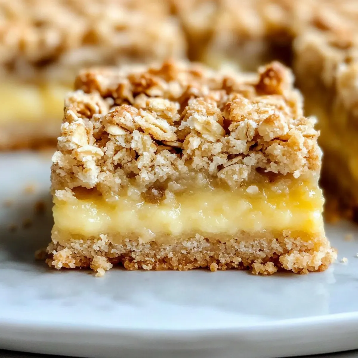 Lemon Oatmeal Crumble Bars