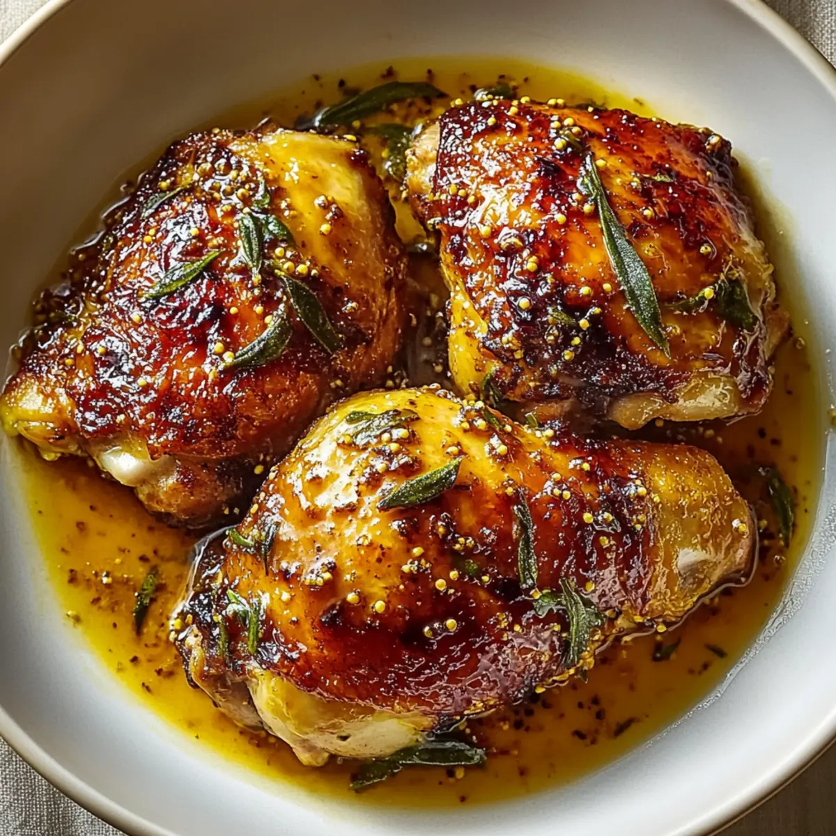 Honey Mustard Chicken Thighs