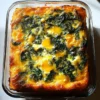 Cheddar, Egg & Spinach Bake