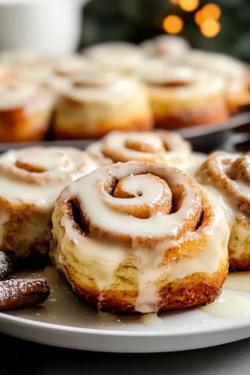 Eggnog Cinnamon Rolls