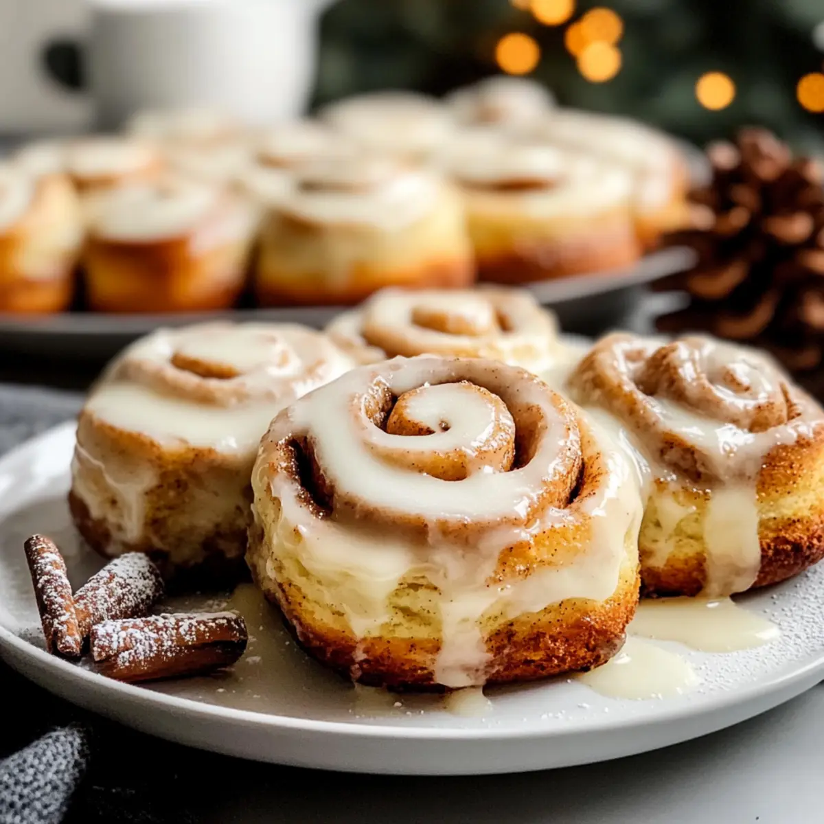 Eggnog Cinnamon Rolls