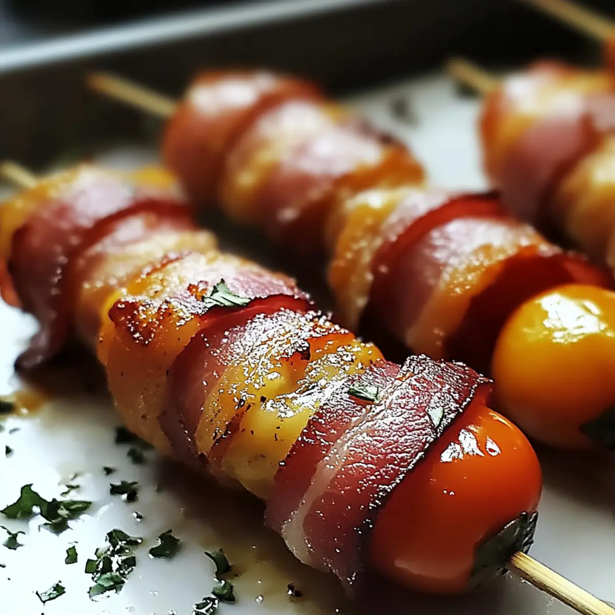 Bacon Wrapped Stuffed Peppadews