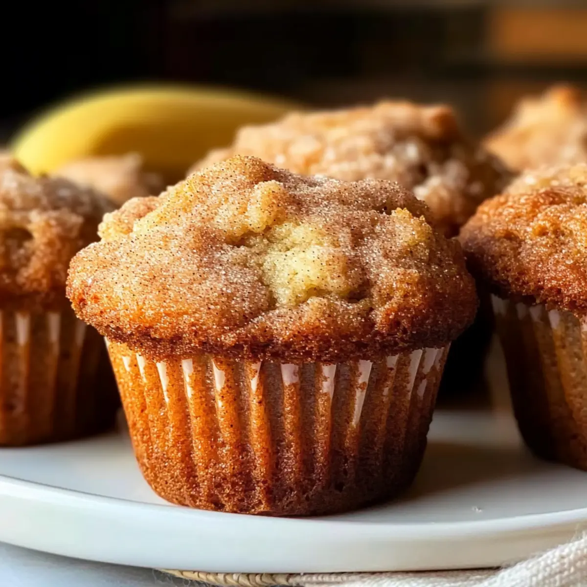 Cinnamon Banana Bread Muffins