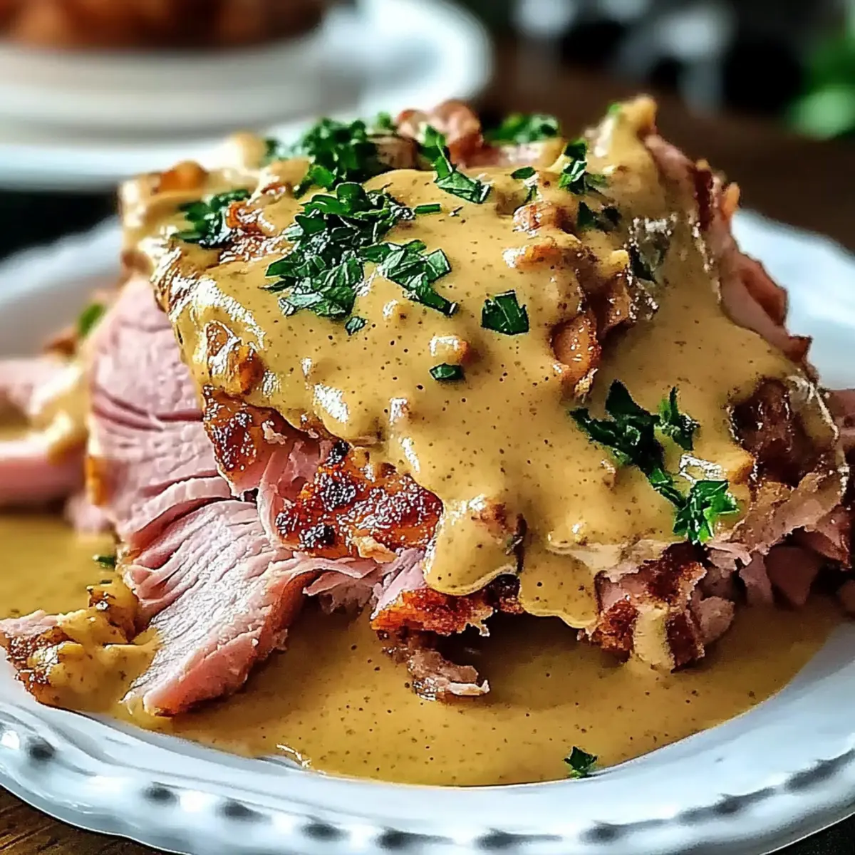 reamy Mustard Pulled Ham