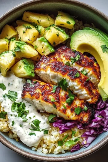 Low Carb Fish Taco Bowls Recipe