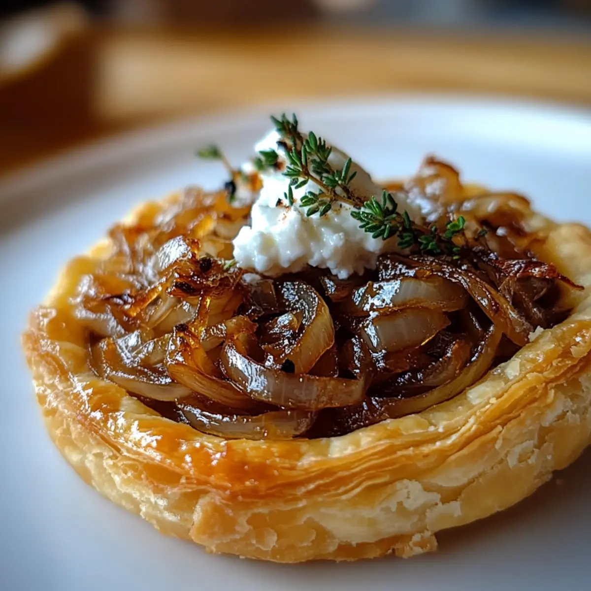 Caramelized Onion and Goat Cheese Tarts