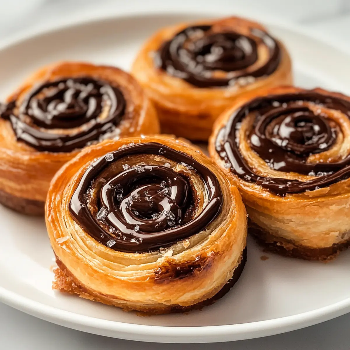 Chocolate Puff Pastry Pinwheels