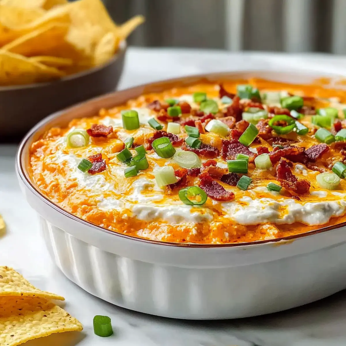 Ranch Layered Buffalo Chicken Dip