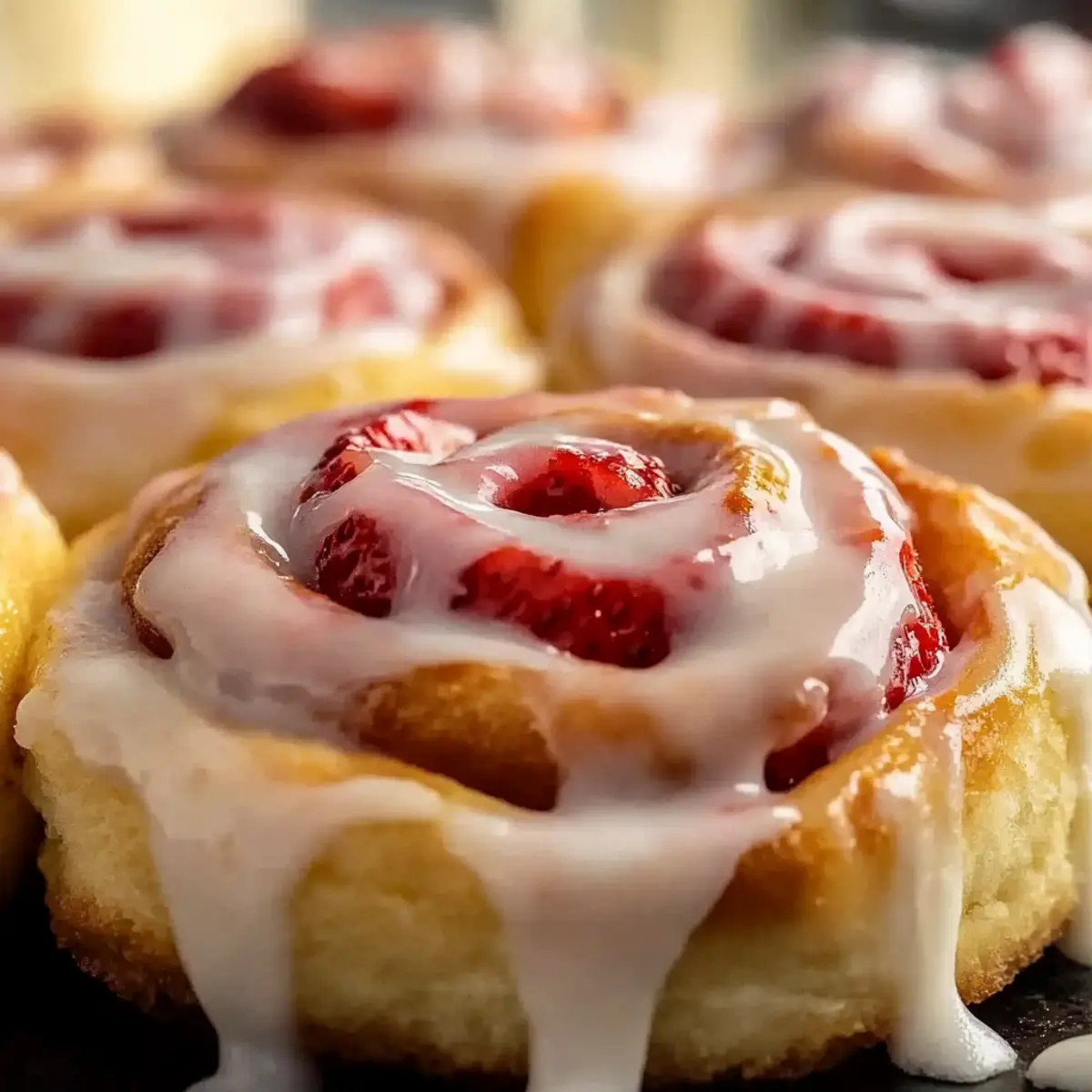Delicious Strawberry Cinnamon Rolls with Creamy Glaze Magic 5 Strawberry Cinnamon Rolls