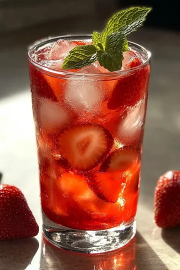 Strawberry Vanilla Iced Tea