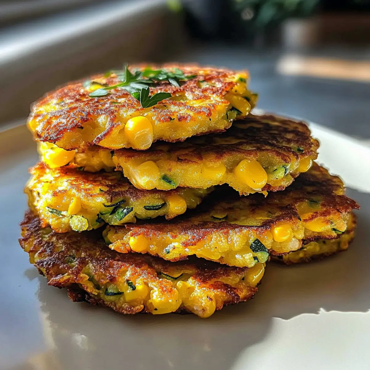 Sweet Corn and Zucchini Fritters
