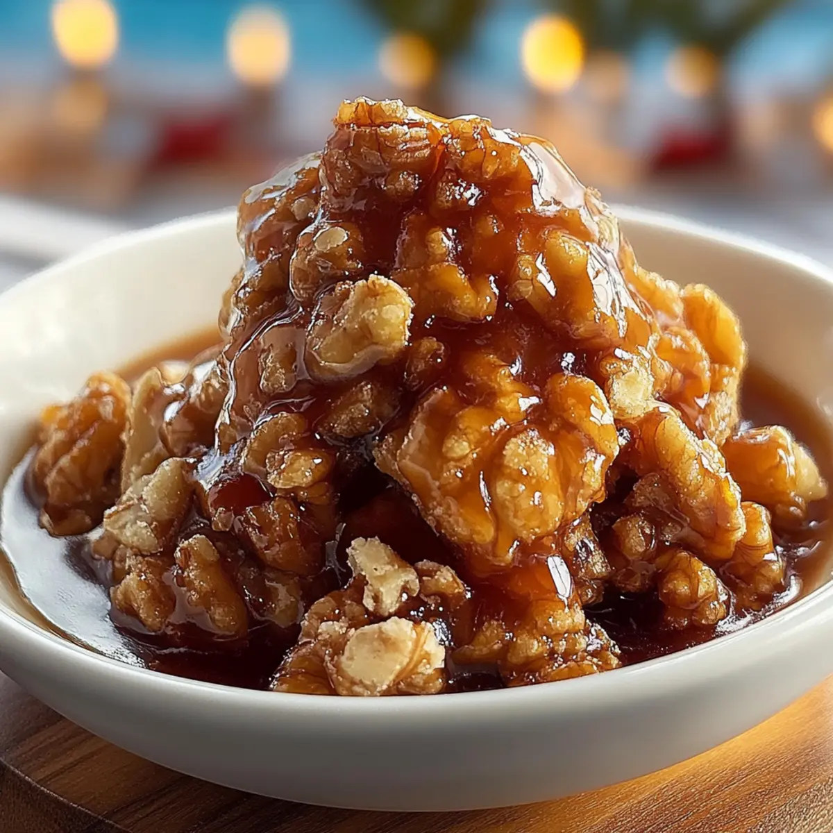 Festive Toffee Candied Walnuts