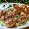 Chicken Kofta Garlic Yogurt Sauce