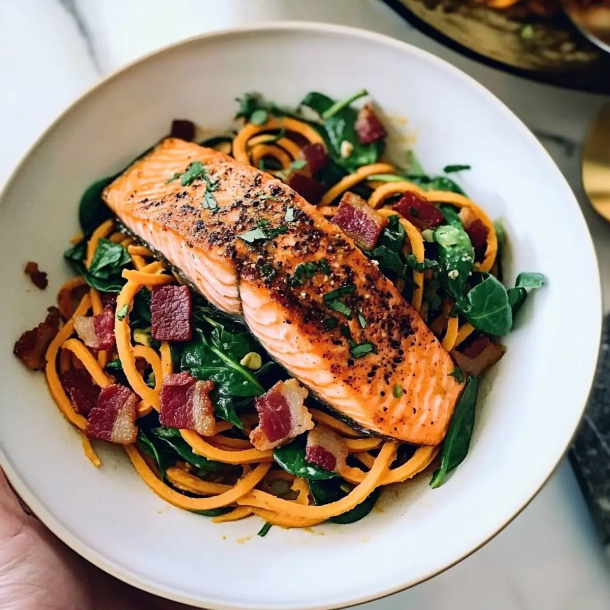 Creamy Salmon Sweet Potato Noodle Delight for Easy Dinners 3 f66945fd 3a53 471e 9614 15e8fcc73139bl kzckry