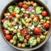 High-Protein Chickpea Cucumber Salad