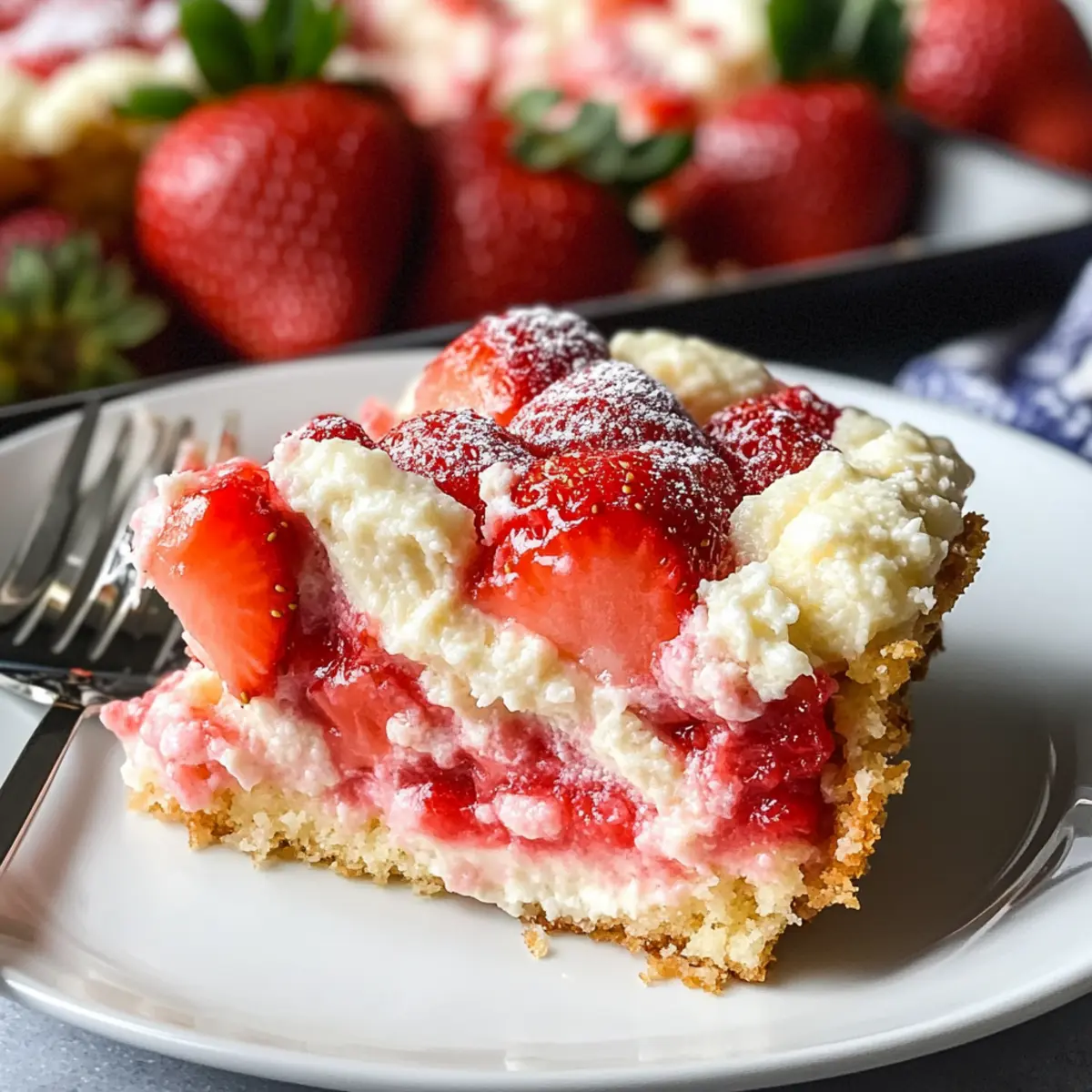 Strawberry Cheesecake Dump Cake Recipe