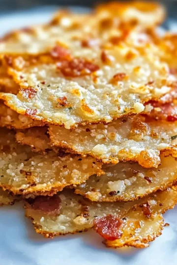 Irresistibly Crunchy Bacon Parmesan Crisps