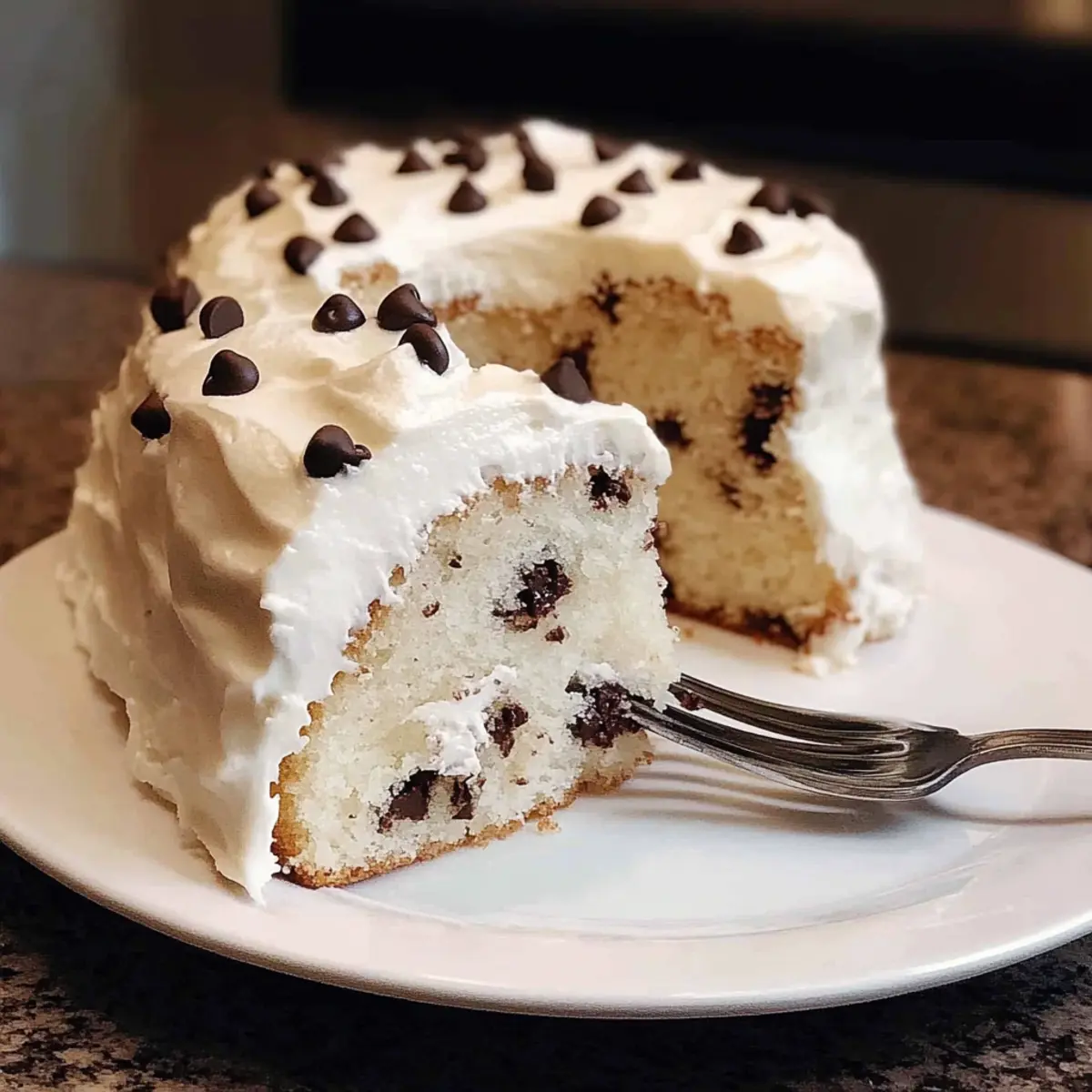 Light & Fluffy Chocolate Chip Angel Food Cake to Savor 5 Chocolate Chip Angel Food Cake