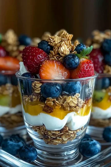 Colorful Fruit & Yogurt Parfait Cups