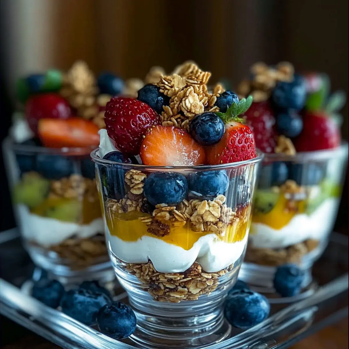 Colorful Fruit & Yogurt Parfait Cups for a Refreshing Morning 5 Colorful Fruit & Yogurt Parfait Cups