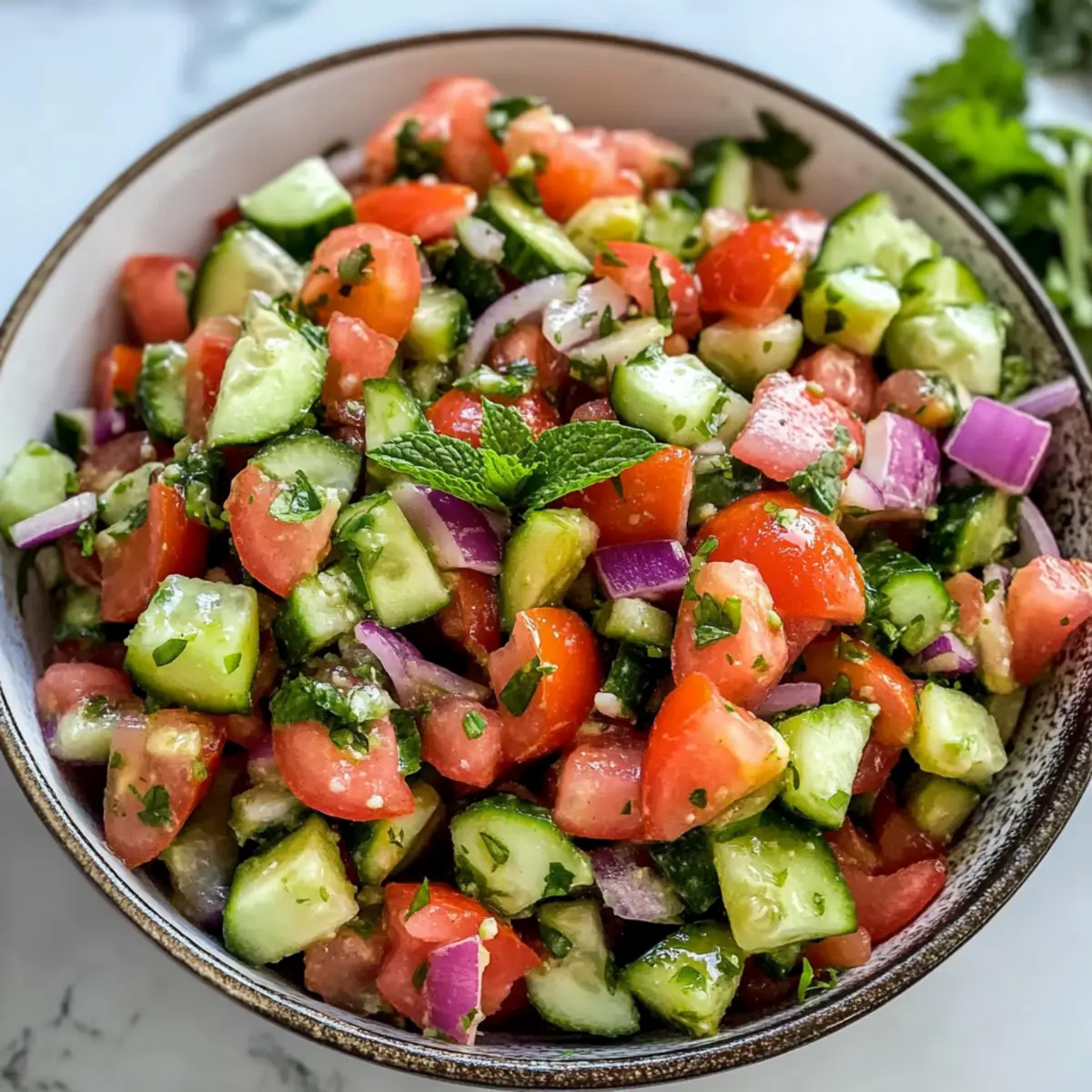 efreshing Persian Shirazi Salad