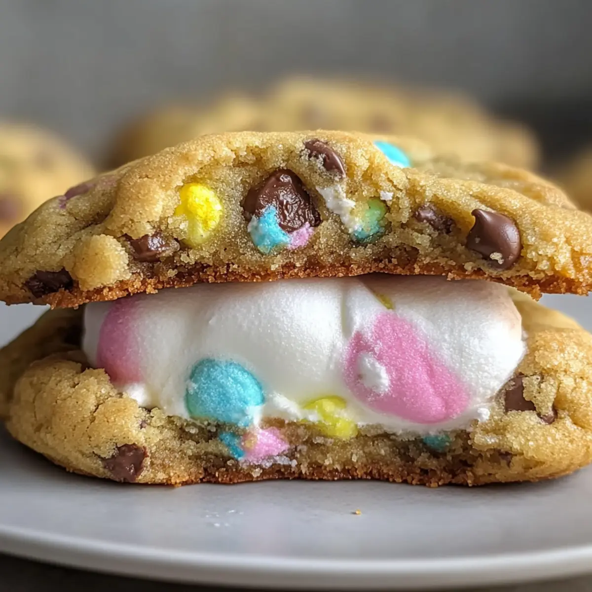 Peep Stuffed Easter Cookies