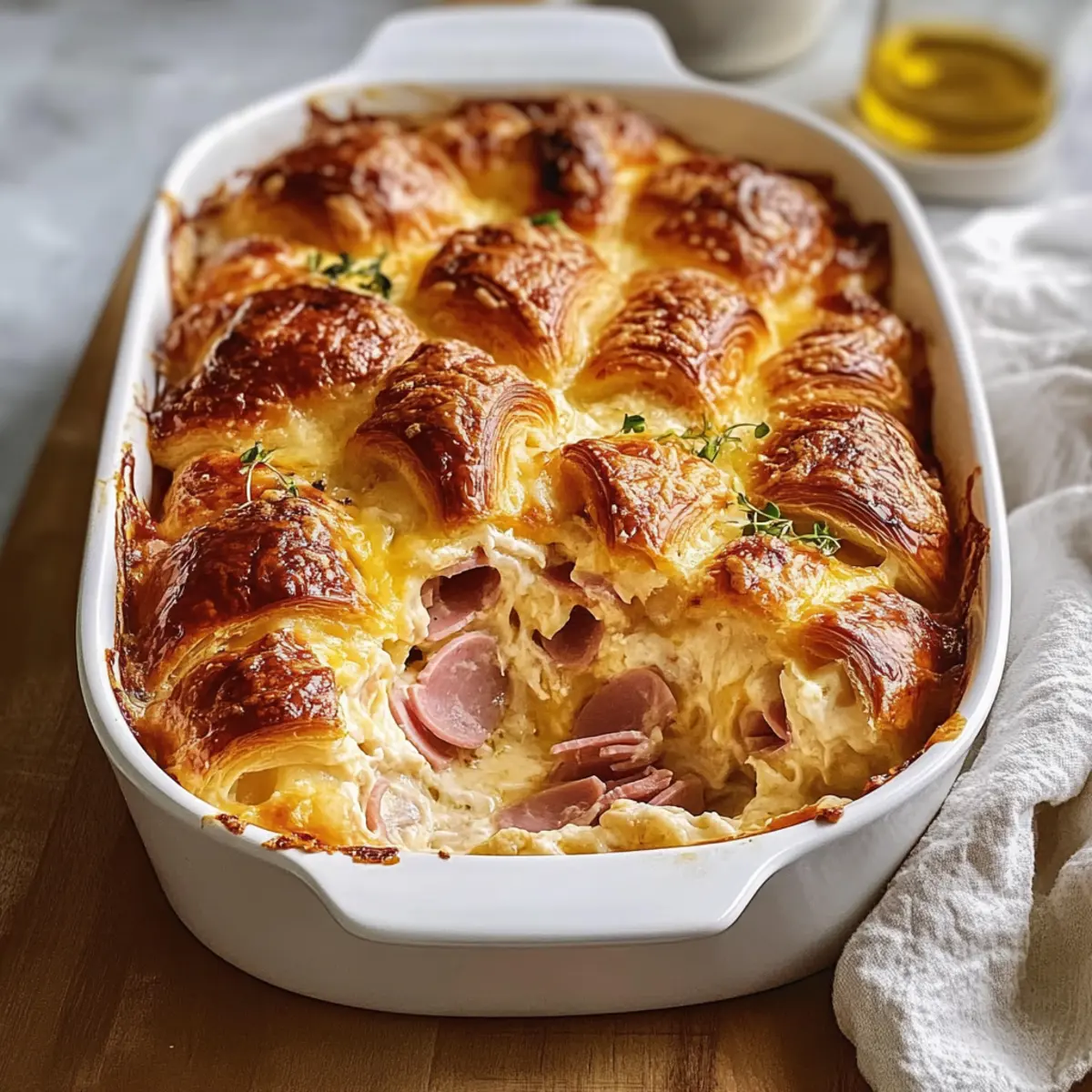 Savory Ham And Cheese Croissant Casserole for Brunch Bliss 3 8dbe0385 b12d 44aa 85b6 f72fd371f859 3 e6c3oe