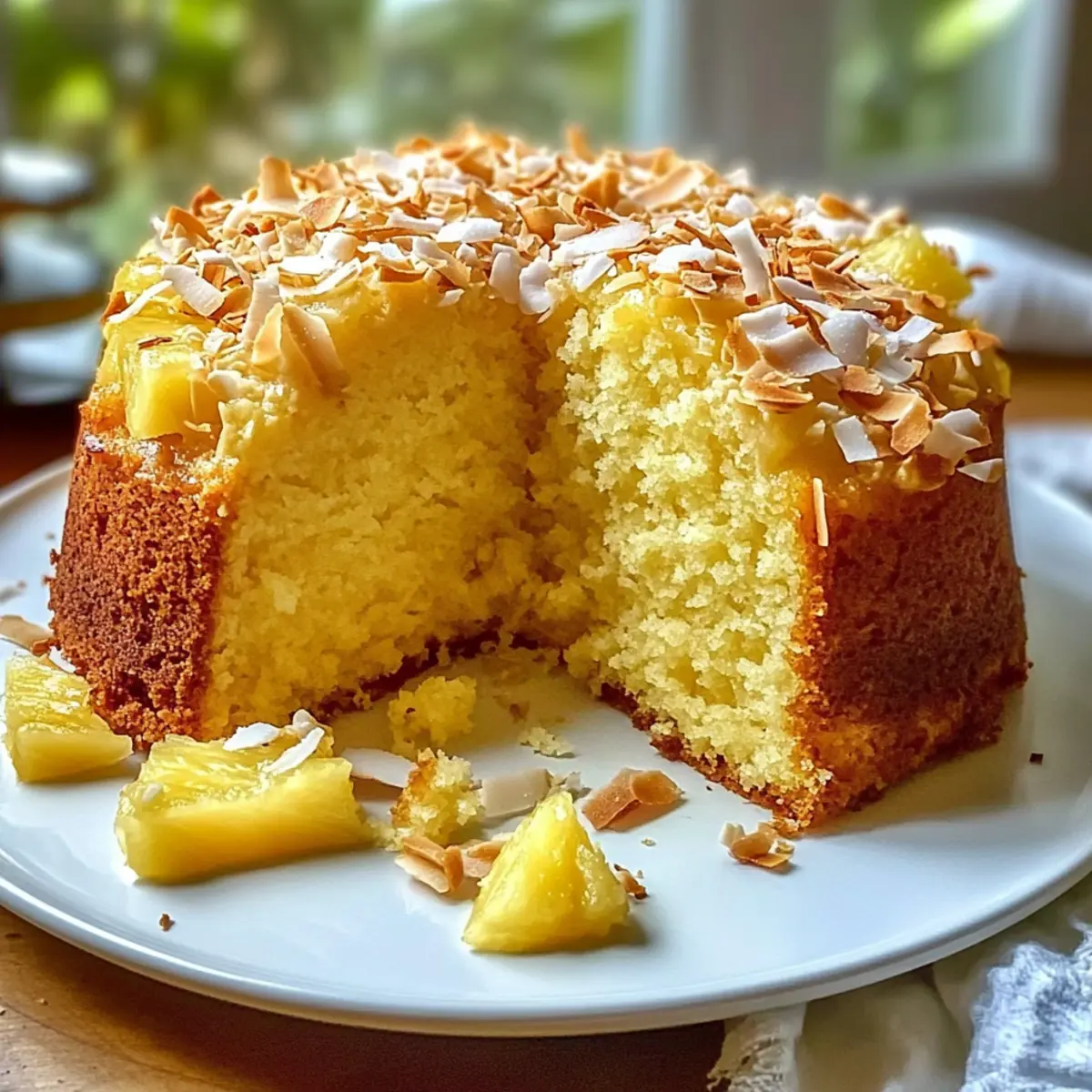Pineapple Coconut Pound Cake