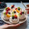 Mini Pavlovas with Fresh Fruit and Cream
