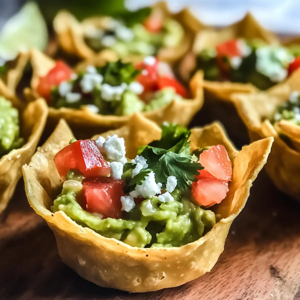 Guacamole Cups: Crunchy Bites of Creamy Delight 5 Guacamole Cups