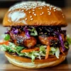 BBQ Chicken Sandwich with Zesty Cabbage Slaw